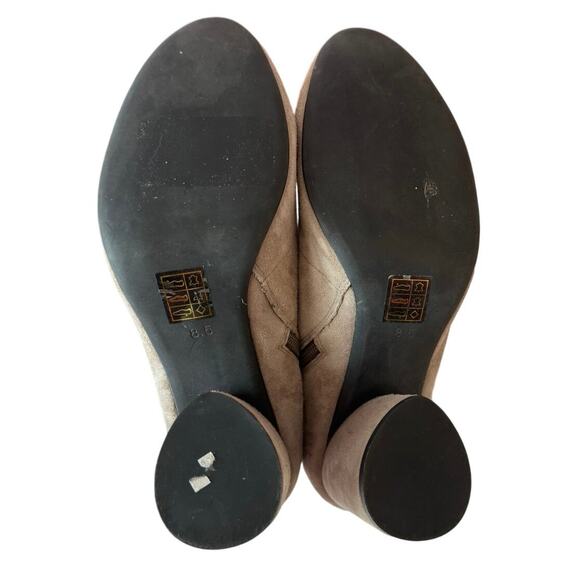 Jeffrey Campbell Women’s Lace Up Zaun-Hi Taupe Suede Boot Heels Size 8.5 - Picture 3 of 11